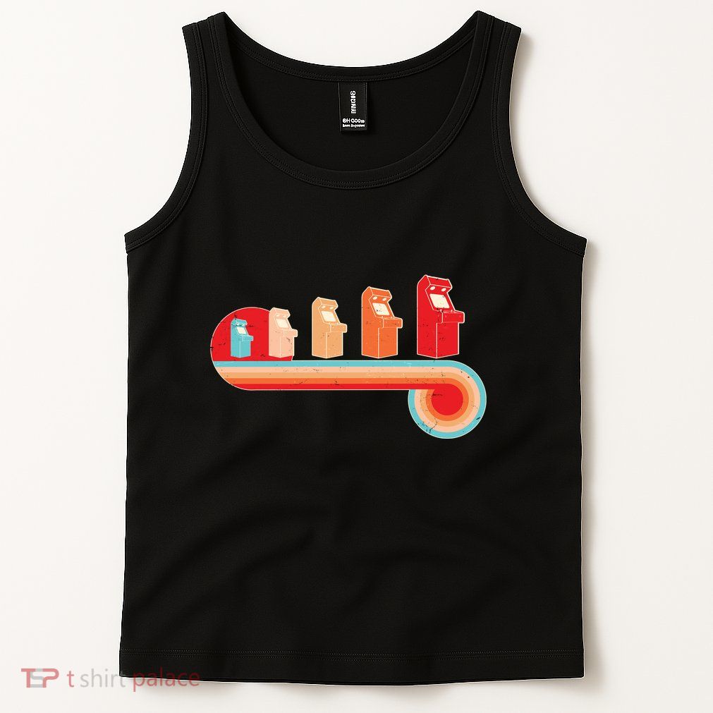 Retro Vintage Video Game Arcade Machines Tank Top