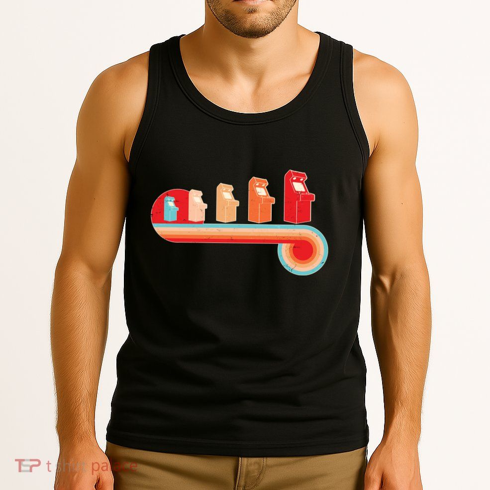 Retro Vintage Video Game Arcade Machines Tank Top