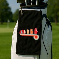Retro Vintage Video Game Arcade Machines Golf Towel