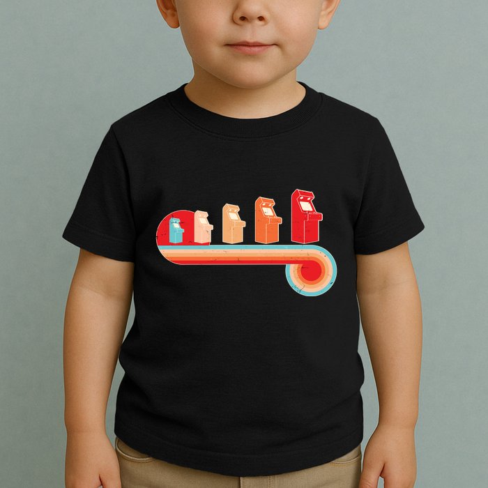 Retro Vintage Video Game Arcade Machines Toddler T-Shirt