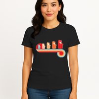 Retro Vintage Video Game Arcade Machines Womens T-Shirt