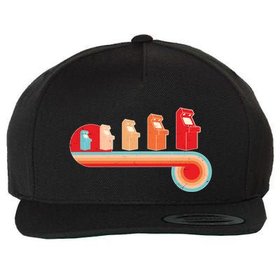 Retro Vintage Video Game Arcade Machines Wool Snapback Cap