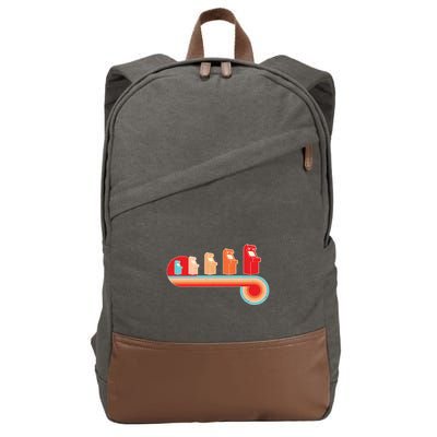 Retro Vintage Video Game Arcade Machines Cotton Canvas Backpack