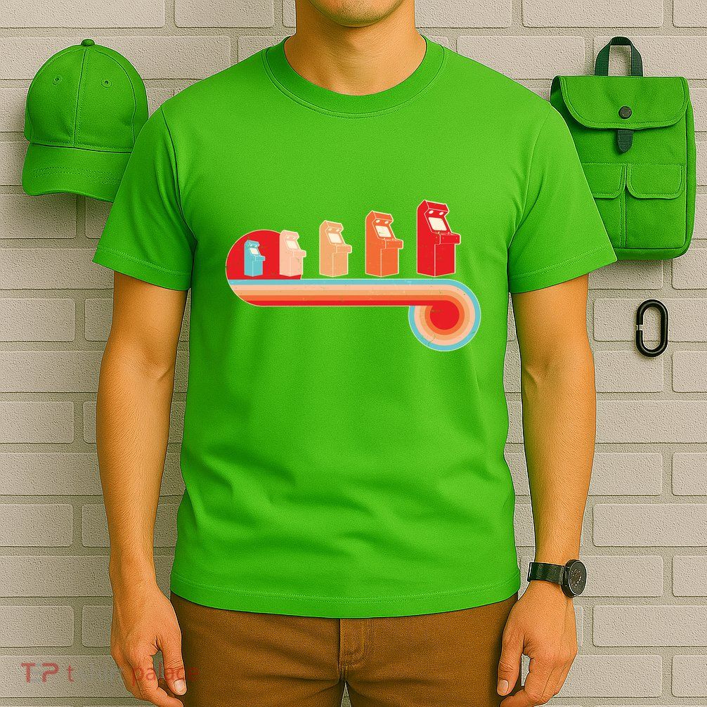 Retro Vintage Video Game Arcade Machines T-Shirt