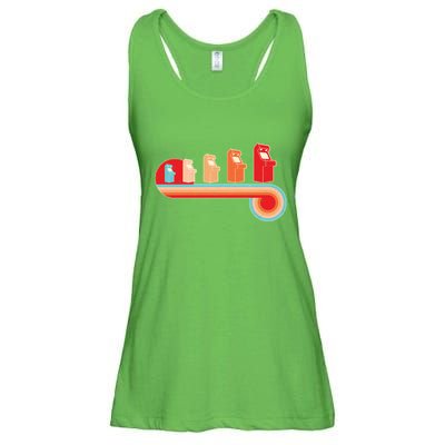 Retro Vintage Video Game Arcade Machines Ladies Essential Flowy Tank