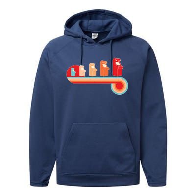 Retro Vintage Video Game Arcade Machines Performance Fleece Hoodie