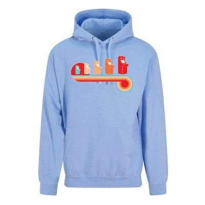 Retro Vintage Video Game Arcade Machines Unisex Surf Hoodie