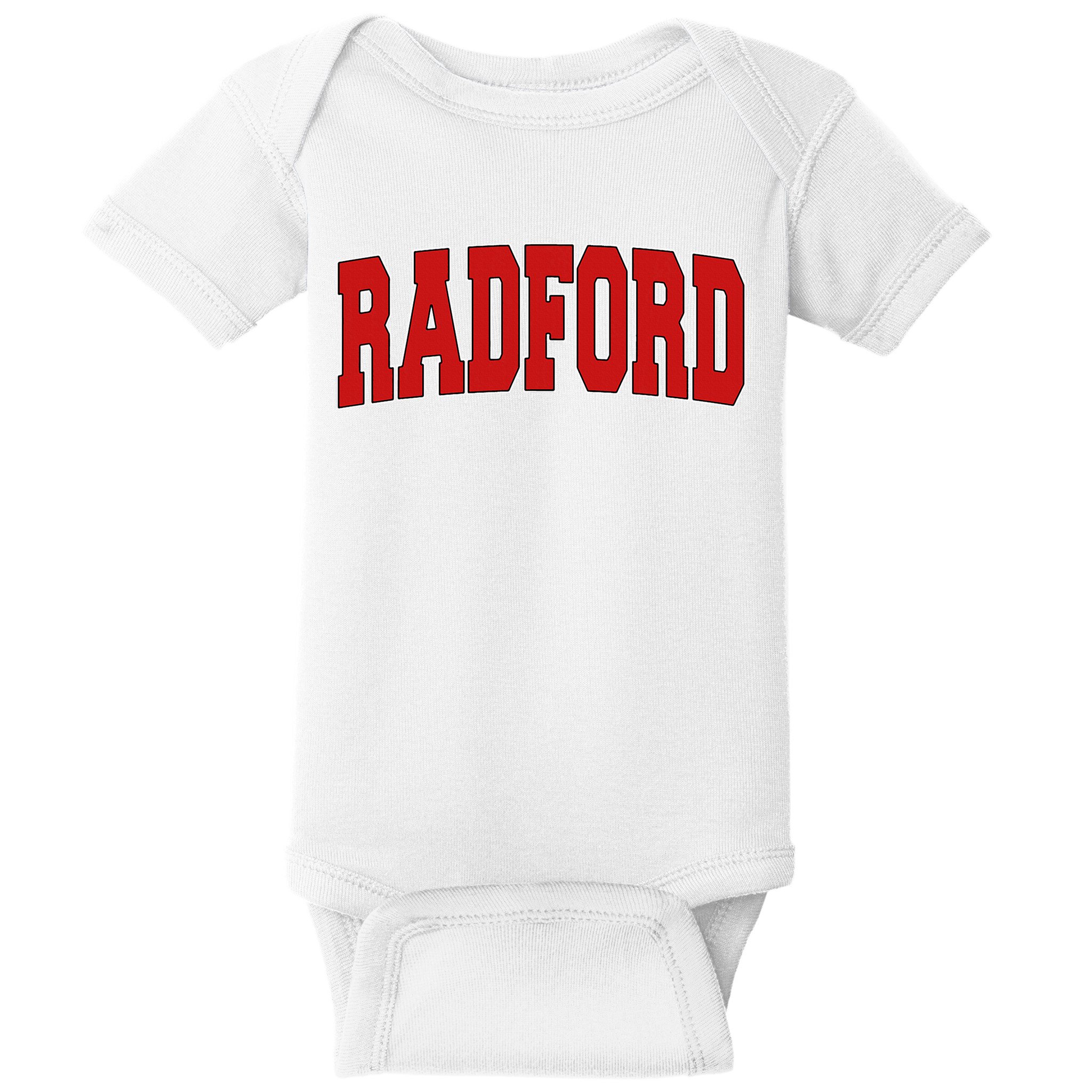 Radford Va Virginia Varsity Style Usa Vintage Sports Baby Bodysuit