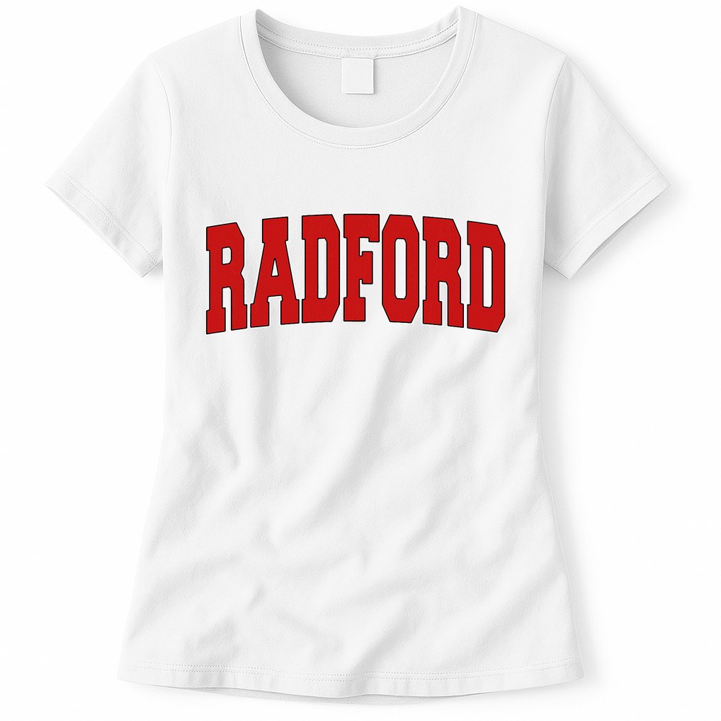 Radford Va Virginia Varsity Style Usa Vintage Sports Womens T-Shirt