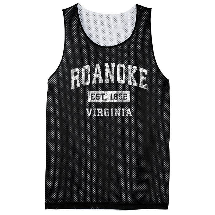 Roanoke Virginia Va Vintage Established Sports Mesh Reversible Basketball Jersey Tank