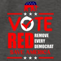 Republican Voter Vote Red Remove Democrat Save America Vector Backpack
