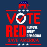 Republican Voter Vote Red Remove Democrat Save America Garment-Dyed Heavyweight T-Shirt