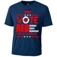 Republican Voter Vote Red Remove Democrat Save America Cooling Performance Crew T-Shirt