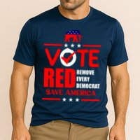 Republican Voter Vote Red Remove Democrat Save America Cooling Performance Crew T-Shirt