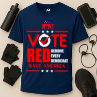 Republican Voter Vote Red Remove Democrat Save America Cooling Performance Crew T-Shirt