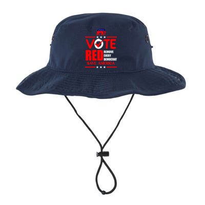 Republican Voter Vote Red Remove Democrat Save America Bucket Hat