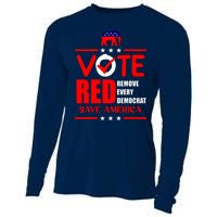 Republican Voter Vote Red Remove Democrat Save America Cooling Performance Long Sleeve Crew