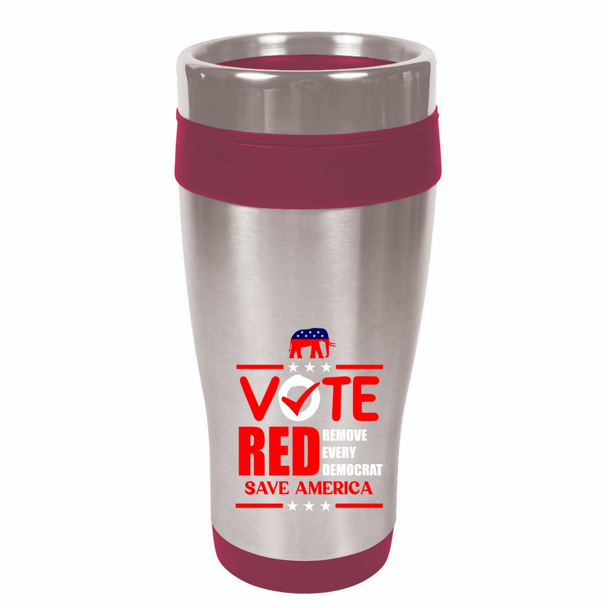 Republican Voter Vote Red Remove Democrat Save America Sustainable Knit Beanie