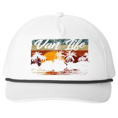 Retro Vintage Van Life Is The Real Adventure Snapback Five-Panel Rope Hat