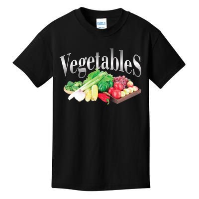 Retro Vintage Vegetables Kids T-Shirt