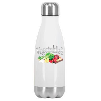 Retro Vintage Vegetables Stainless Steel Insulated Water Bottle