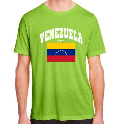 Retro Venezuela Vintage Flag Throwback Gift Adult ChromaSoft Performance T-Shirt