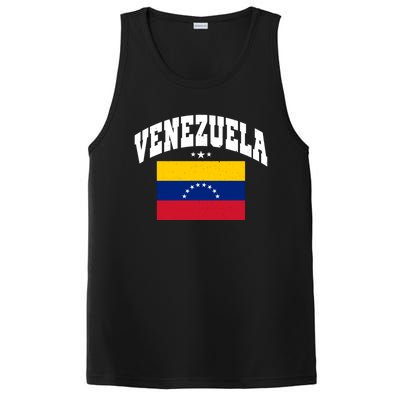 Retro Venezuela Vintage Flag Throwback Gift PosiCharge Competitor Tank