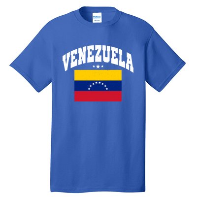 Retro Venezuela Vintage Flag Throwback Gift Tall T-Shirt