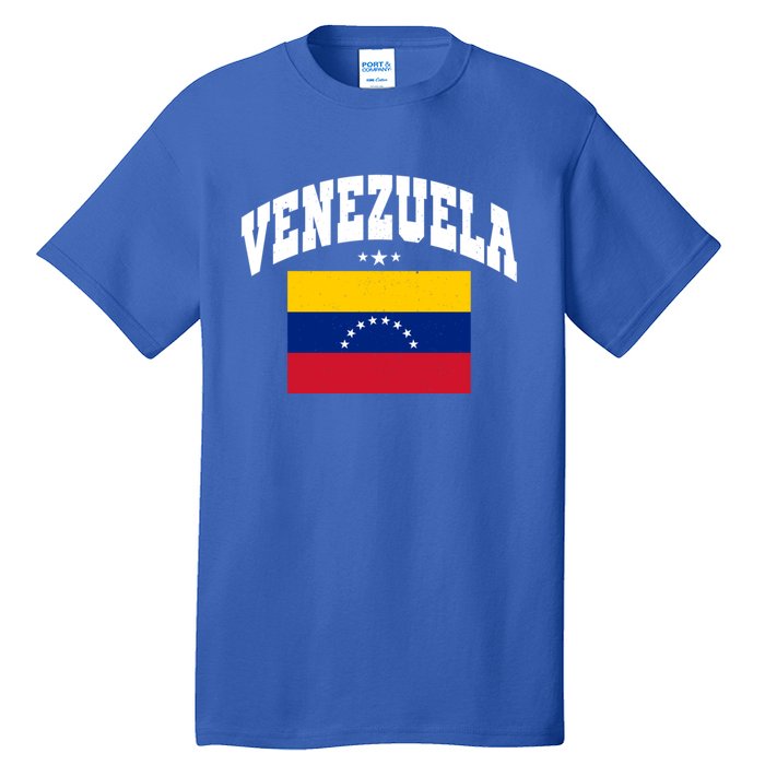 Retro Venezuela Vintage Flag Throwback Gift Tall T-Shirt