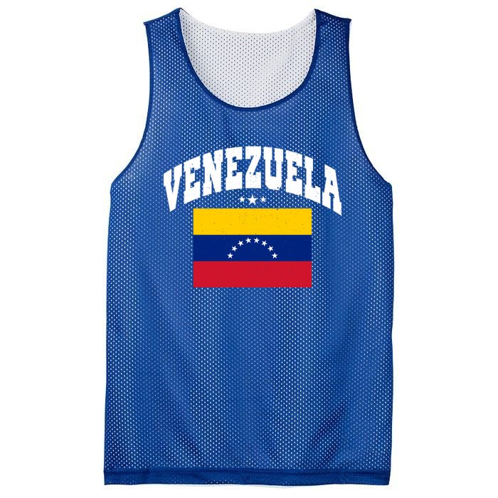 Retro Venezuela Vintage Flag Throwback Gift Mesh Reversible Basketball Jersey Tank