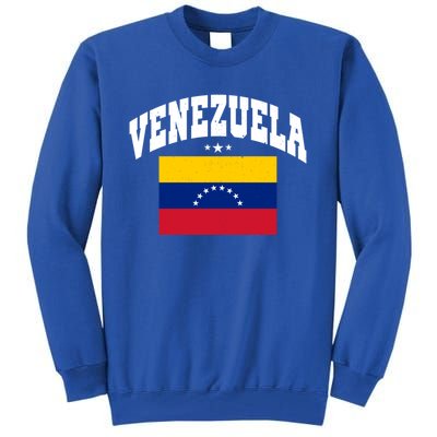 Retro Venezuela Vintage Flag Throwback Gift Tall Sweatshirt