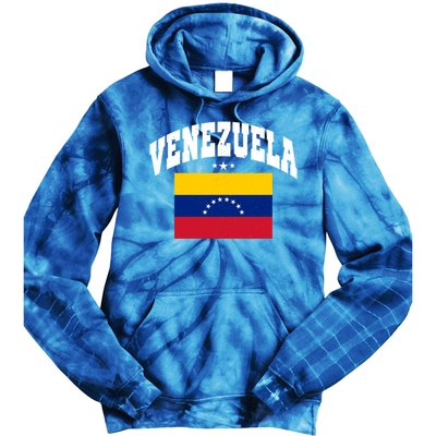 Retro Venezuela Vintage Flag Throwback Gift Tie Dye Hoodie