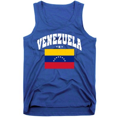 Retro Venezuela Vintage Flag Throwback Gift Tank Top