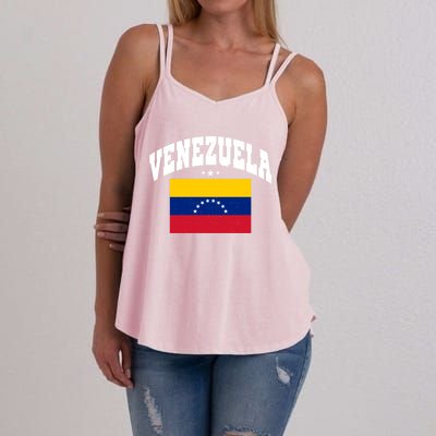 Retro Venezuela Vintage Flag Throwback Gift Women's Strappy Tank