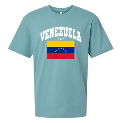 Retro Venezuela Vintage Flag Throwback Gift Sueded Cloud Jersey T-Shirt