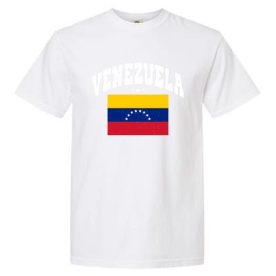 Retro Venezuela Vintage Flag Throwback Gift Garment-Dyed Heavyweight T-Shirt