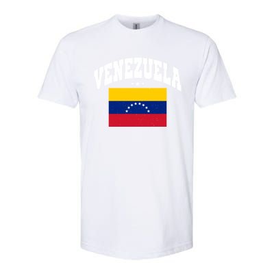 Retro Venezuela Vintage Flag Throwback Gift Softstyle CVC T-Shirt