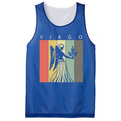 Retro Vintage Virgo Zodiac Gift Mesh Reversible Basketball Jersey Tank