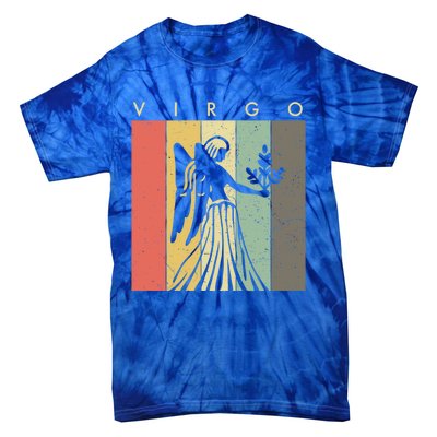 Retro Vintage Virgo Zodiac Gift Tie-Dye T-Shirt