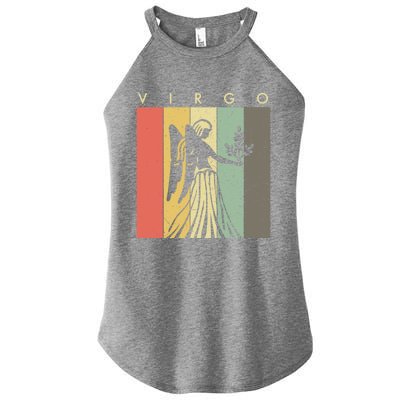 Retro Vintage Virgo Zodiac Gift Women’s Perfect Tri Rocker Tank