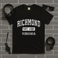 Richmond Virginia Va Vintage Established Sports T-Shirt