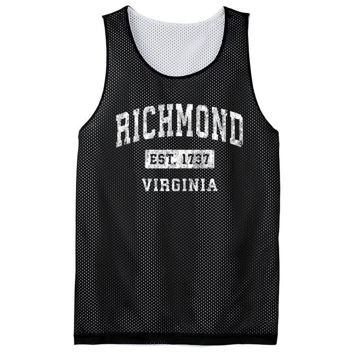 Richmond Virginia Va Vintage Established Sports Mesh Reversible Basketball Jersey Tank