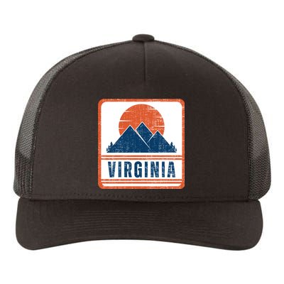 Retro Vintage Virginia USA Mountain Gift For Men Yupoong Adult 5-Panel Trucker Hat