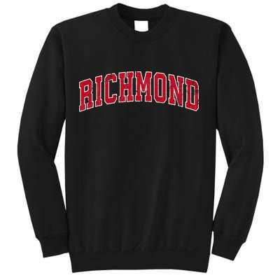 Richmond Virginia VA Vintage Sports Design Red Design Sweatshirt
