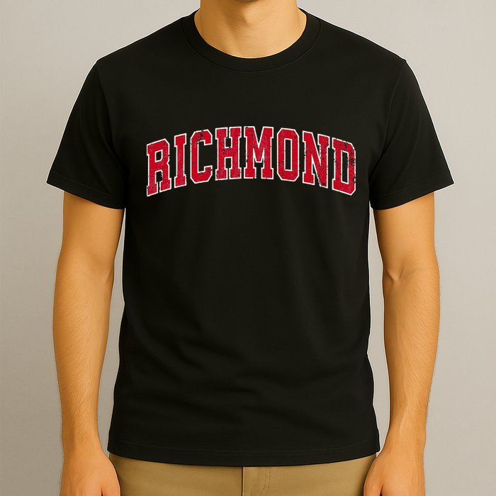 Richmond Virginia VA Vintage Sports Design Red Design T-Shirt