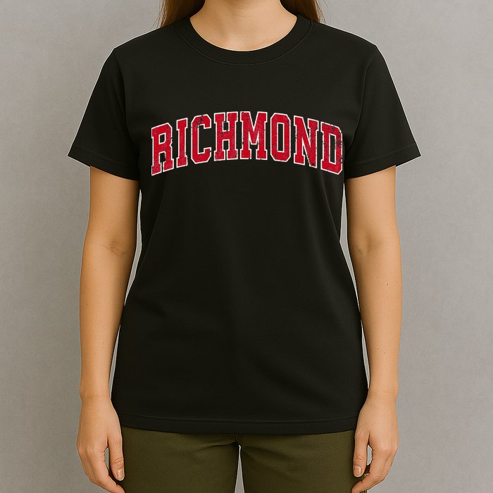 Richmond Virginia VA Vintage Sports Design Red Design T-Shirt
