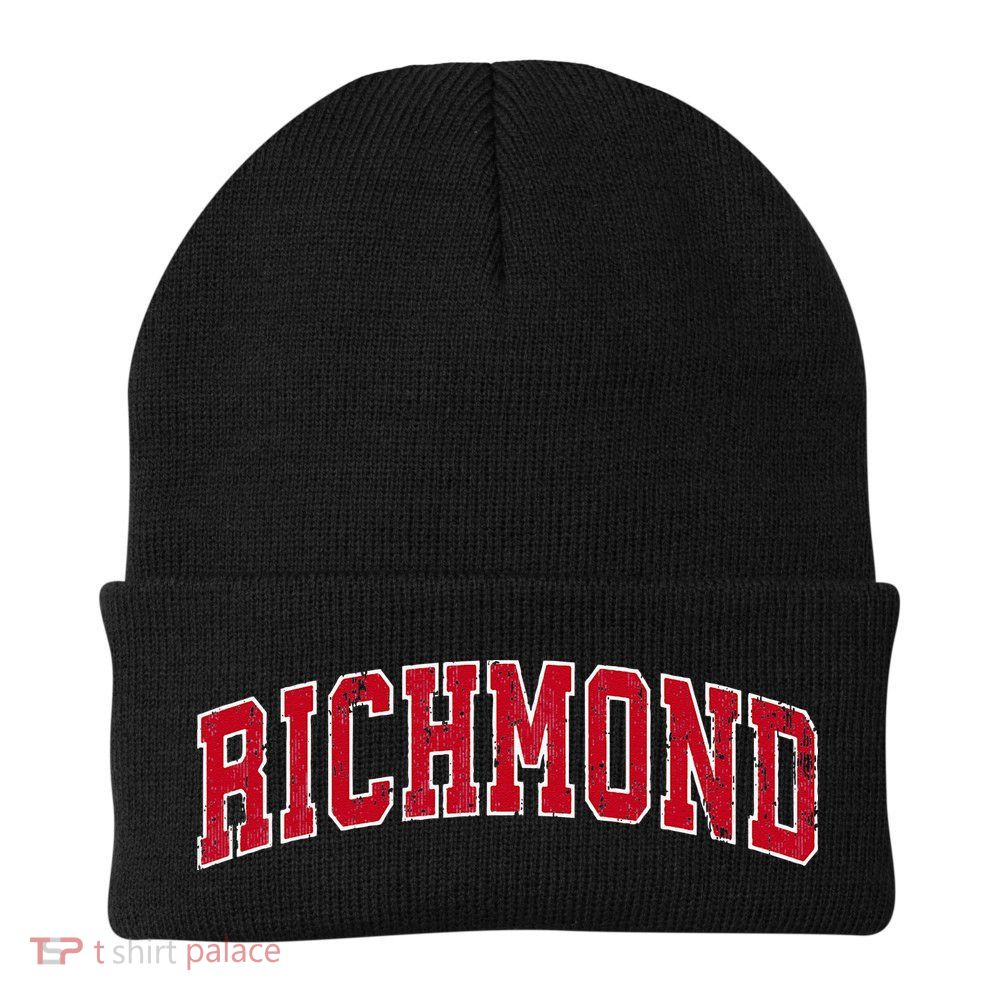 Richmond Virginia VA Vintage Sports Design Red Design Beanie