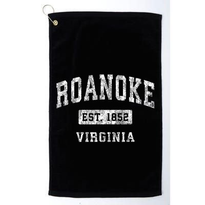 Roanoke Virginia Va Vintage Established Sports Golf Towel