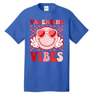 Retro Valentine Vibes Hippie Heart Valentines Day Tall T-Shirt