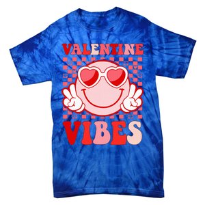 Retro Valentine Vibes Hippie Heart Valentines Day Tie-Dye T-Shirt